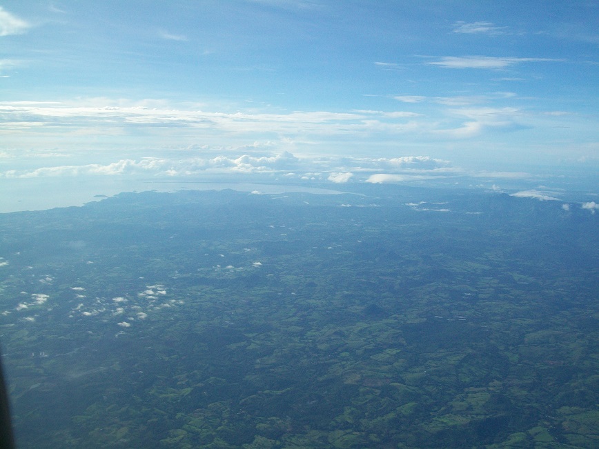 Panama countryside from the air